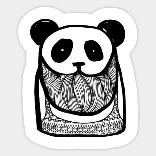 Bearded Panda Sticker